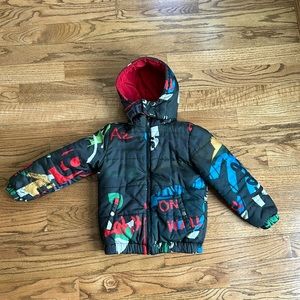 Jacket Reversible Unisex gently used kids age 6-7 y.o.